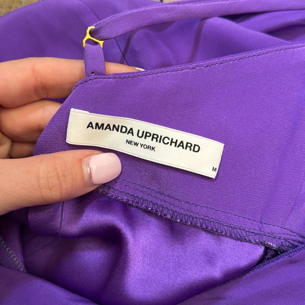 Amanda Uprichard Purple Midi Dress - Picture 9 of 10